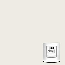 Kilz Chalk Style Paint Decorative Upcycling Furniture Ultra-Matte White 1 quart