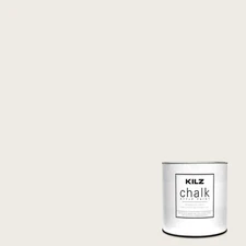 Kilz Chalk Style Paint Decorative Upcycling Furniture Ultra-Matte White 1 quart