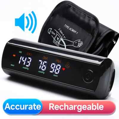 Digitization Russian Voice LCD Large Screen Arm Blood Pressure Monitor Tonometer