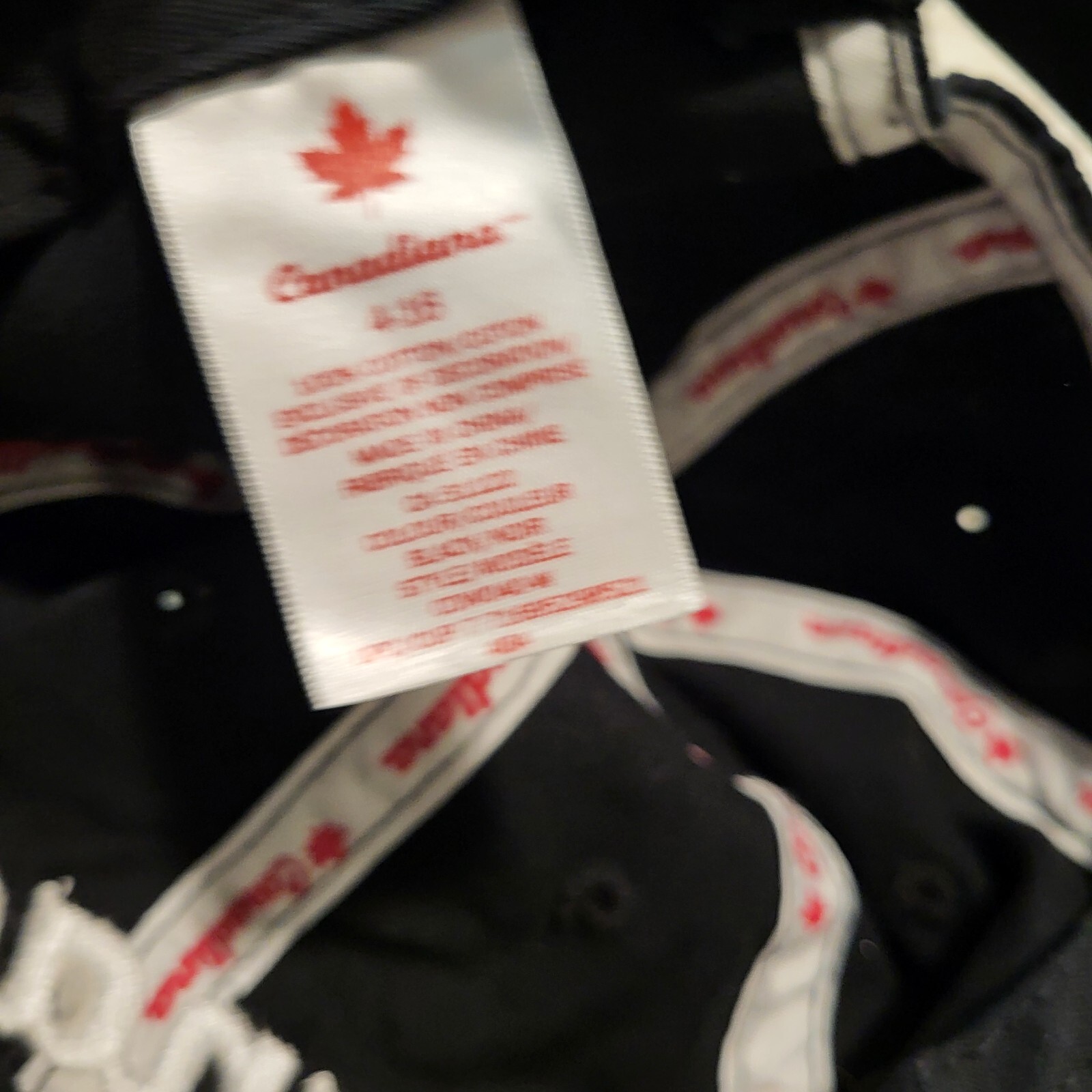 CANADA Black Maple Leaf Hat Snapback Baseball Vin… - image 12