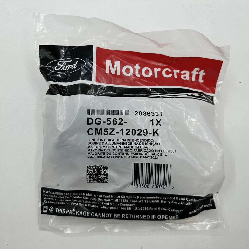 4X Motorcraft Ignition Coils DG562 For Ford Fusion Focus Edge Taurus Lincoln MKZ - Изображение 3 из 4