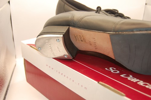 NIB So Danca Willow TA48 Leather Oxford Tap Shoe M Black 11.5 L NIB - Picture 6 of 11