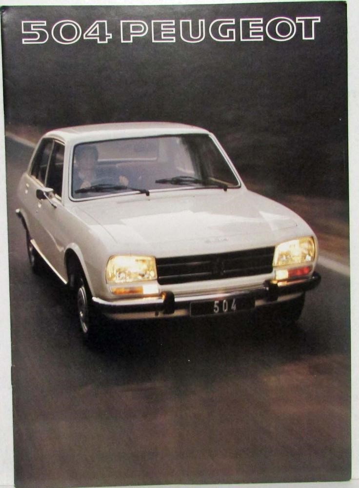 1977 Peugeot 504 Sedans Sales Brochure - Right Hand Drive | eBay
