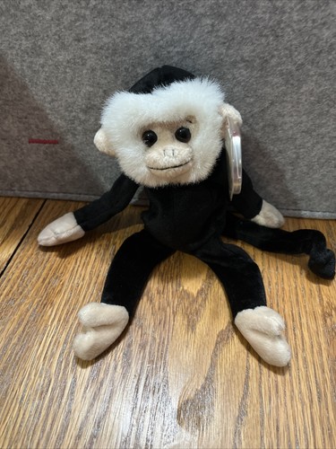 1998 TY Beanie Baby Mooch The Spider Monkey Stuffed Plush Toy With Tags - Picture 5 of 9