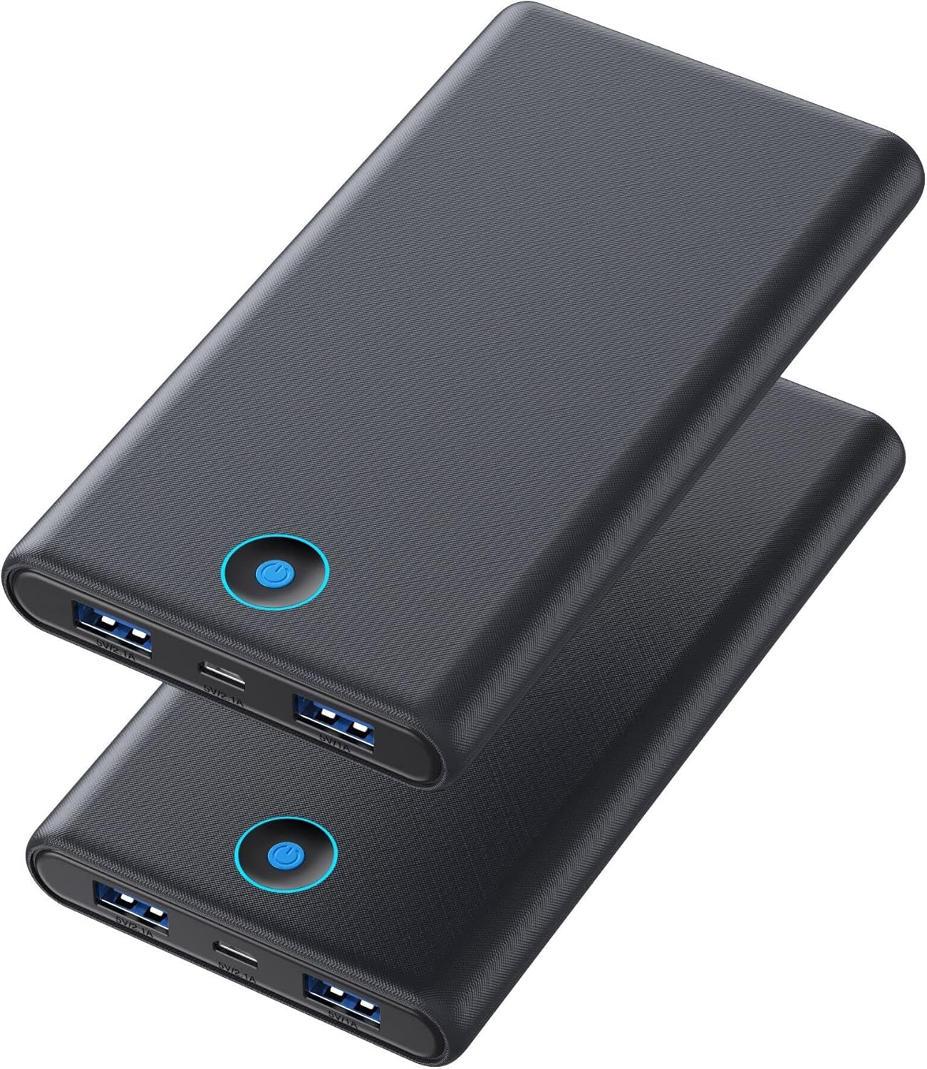 Portable Charger, 2-Pack 20000mAh Power Bank Ultra Slim Fast Charging External B