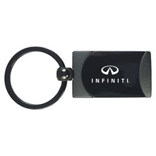 Llavero rectangular de dos tonos Infiniti (metal pistola)