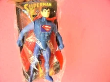 vintage  SUPERMAN DOLL WITH BAG TOY NO MARX