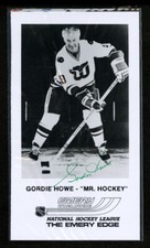 1979-80 HARTFORD WHALERS GORDIE HOWE GREEN AUTOGRAPHED SIGNED EMERY PROMO PHOTO 