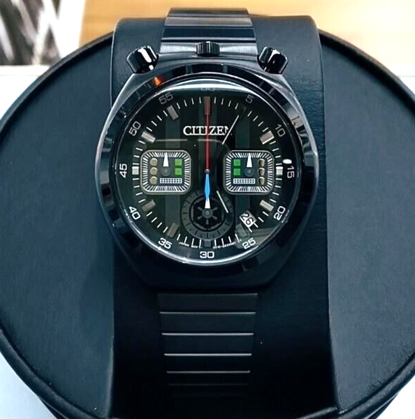 CITIZEN Eco-Drive ブラック アナログ時計 Citizen x Tsuno Chrono Star Wars 