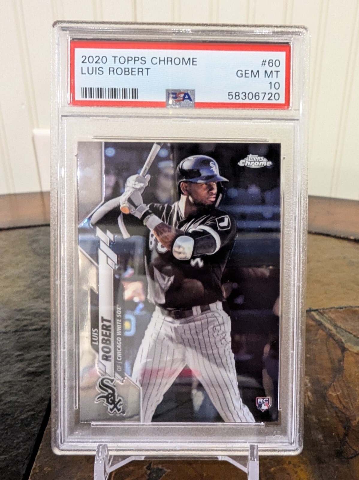 2020 Topps Chrome - #60 Luis Robert RC Rookie - PSA 10 - White Sox
