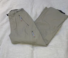 Kemper Snow Pants  W Flame Logo Khaki Tan Ski Snowboard size M