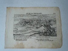 Schl&uuml;chtern in Hessen,Kst., verlegt anno 1630, Meisner/Kieser Kupferstich, verl