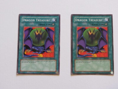 Drachenschatz x 2 - Yugioh SDJ-038 Light Play