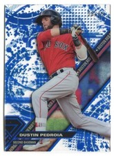 DUSTIN PEDROIA 2017 Topps High Tek #HT-DP Blue Rainbow 26/75