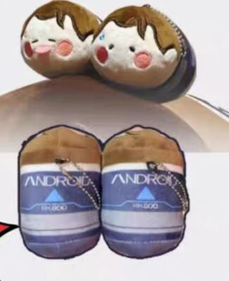 Detroit: Become Human Connor 9.5cm Plush Doll Stuffed Keychain Pendant Toy Anime