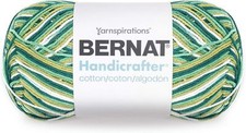 Bernat Handicrafter Cotton Yarn, Gauge 4 Medium Worsted, June Bug
