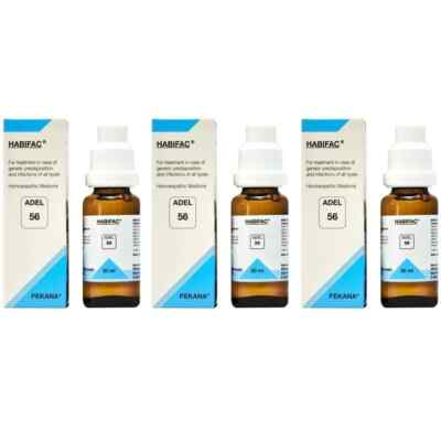 ADEL 56 Drops 20ml 3 PackS HABIFAC Adel PEKANA Germany OTC Homeopathic Drops