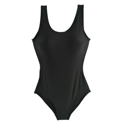 Swimwear Sleeveless High Elastic Black Sleeveless U-Neck - Picture 1 of 13