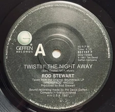 Rod Stewart Twistin’ The Night Away / Let’s Get Small Vinyl Record 7” 45 RPM