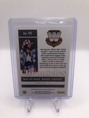 "Macho Man" Randy Savage 2022 Panini Chronicles WWE Base #55 - Picture 4 of 4