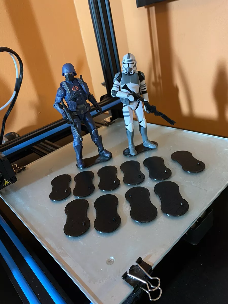 Single Peg 6 inch action figure stands 10 Per Pack