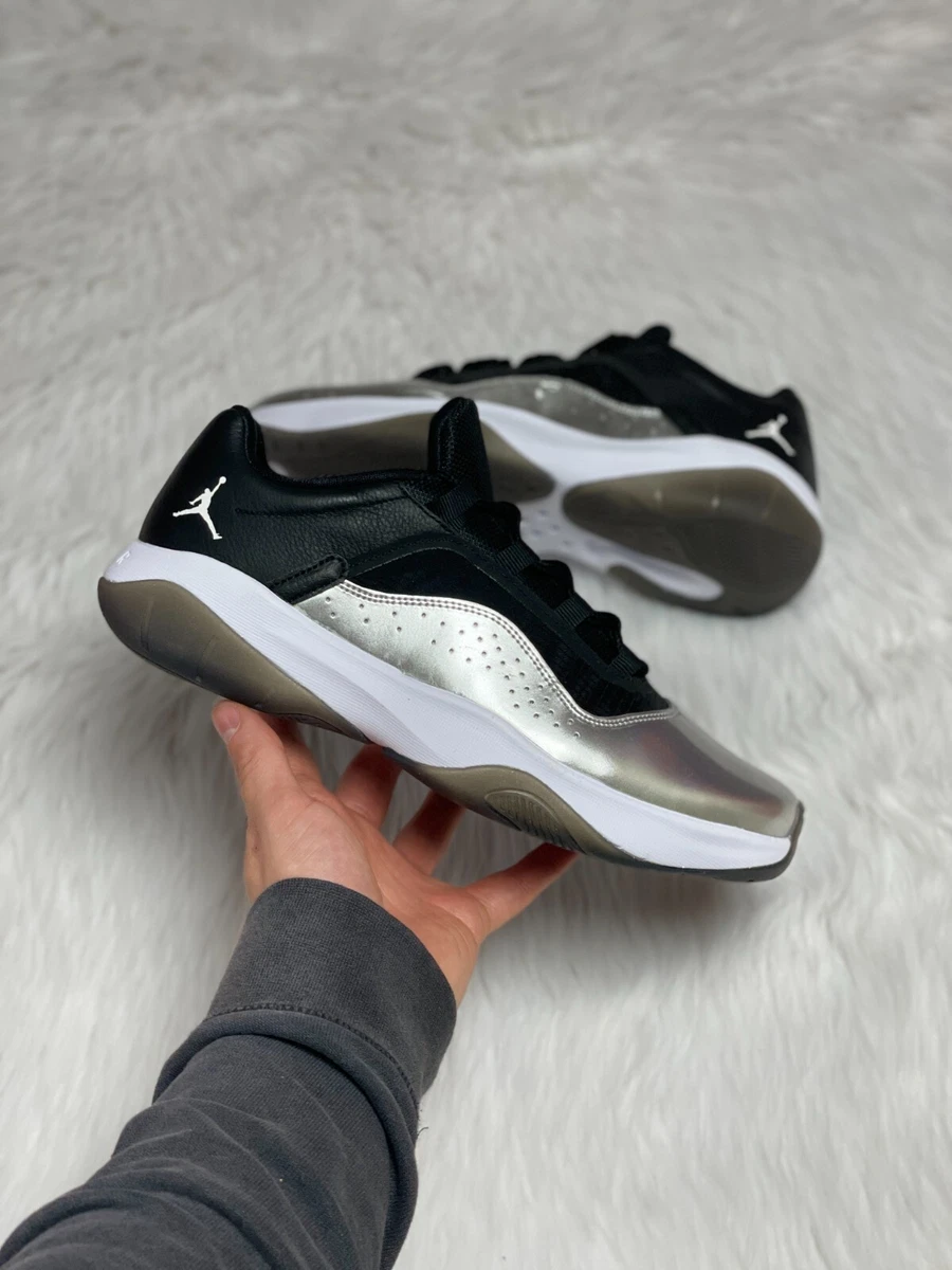 Nike Air Jordan 11 CMFT Low Womens Shoes Black Silver DV2629 001