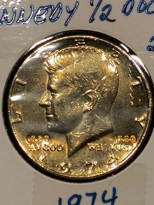 ダ*ン様 昭和43年製 24k 24金 gp お皿 希少 世界に一つ 希少価値上 1974 Authentic 24k Gold Plated Kennedy Half Dollar! | eBay