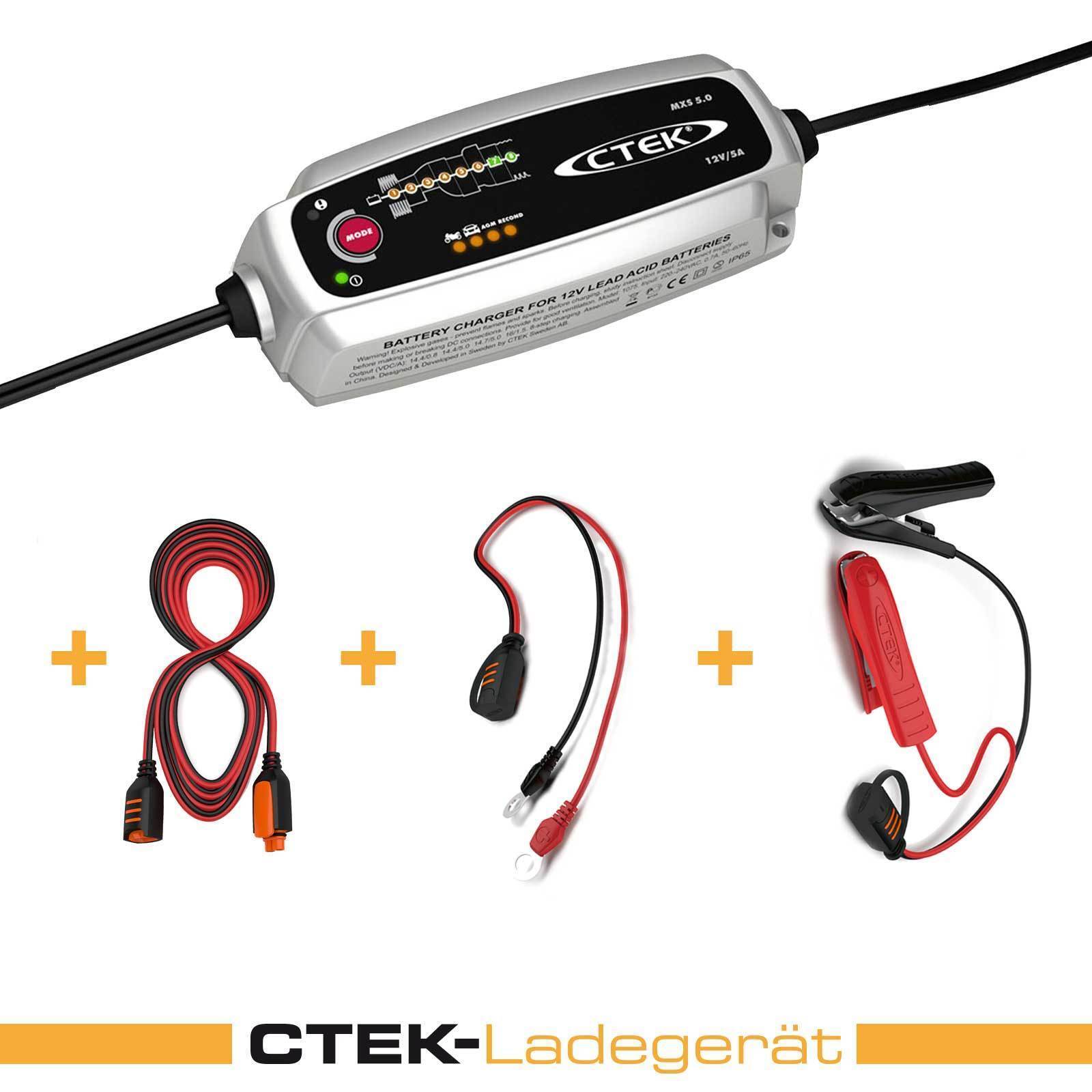 CTEK MXS 5.0 SET charging cable extension car battery charger car