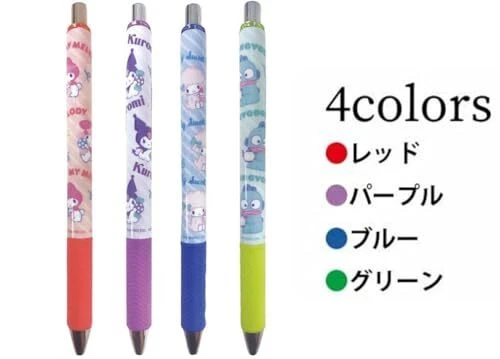Paquete de 4 bolígrafos de gel Eye Planning Sanrio Characters K-8647A amarillo T de JP Foto 3 de 3