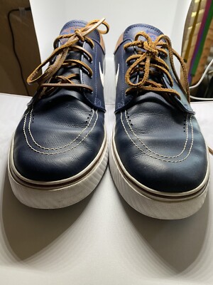 RARE Nike SB Men Sz 13 Stefan Janoski OG Obsidian Blue Leather