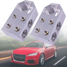 2PCS 4-H Car Battery Terminal 0 Gauge AWG Gauge Positive Negative for Car Audio