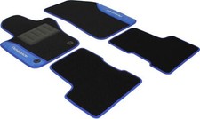 Jeep Renegade MY 2018- 2 Fix lato guida Tappetini moquette 2 ricami, Blu