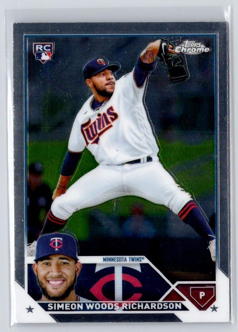 2023 Topps Chrome #173 Simeon Woods Richardson RC Baseball Card Minnesota Twins