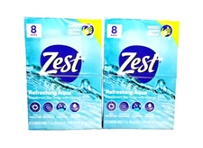 16 BARS-ZEST REFRESHING AQUA SOAP WITH VITAMIN E-RINSES AWAY GERMS 3.2oz-EACH