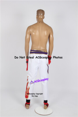 Kazuya Mishima Cosplay Costume pants and gloves belt and feet