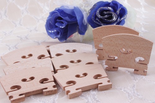 2X Solid Maple Wood Violin Bridges for replace Violin Accessories - Picture 3 of 5