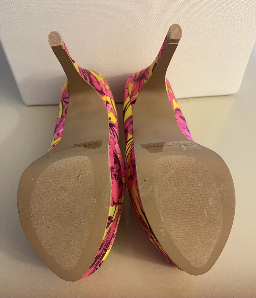 Charlotte Russe Brillante Multicolor 5.75 Pulgadas Tacón Sin Caja Original Foto 2 de 4