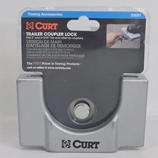 Curt 23081 Powder-coated Aluminum Trailer Tongue Lock, 2-5/16-Inch Coupler BLEM