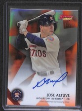 2015 Bowman's Best Orange Refractor Autograph #B15-JAL Jose Altuve No 17 of 25