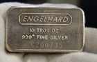 Vintage Engelhard 10 oz .999 Silver Bar C200735