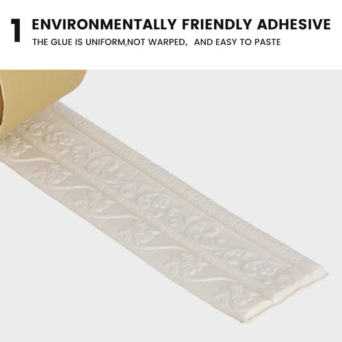 Accessories Baseboard Skirting White 3D A/B Decoration Home Molding Trim - Picture 21 of 34
