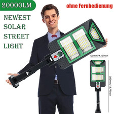 20000 LM LED Solar Straßenlampe mit Bewegungsmelder Straßenlaterne Solarleuchte。