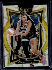 2025 Panini Select WNBA #7 Kamilla Cardoso Silver Prizms