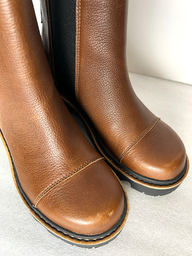 Sorel Joan Now Chelsea Botas Impermeables de Cuero al Tobillo Marrón Talla 5 - Imagen 5 de 11