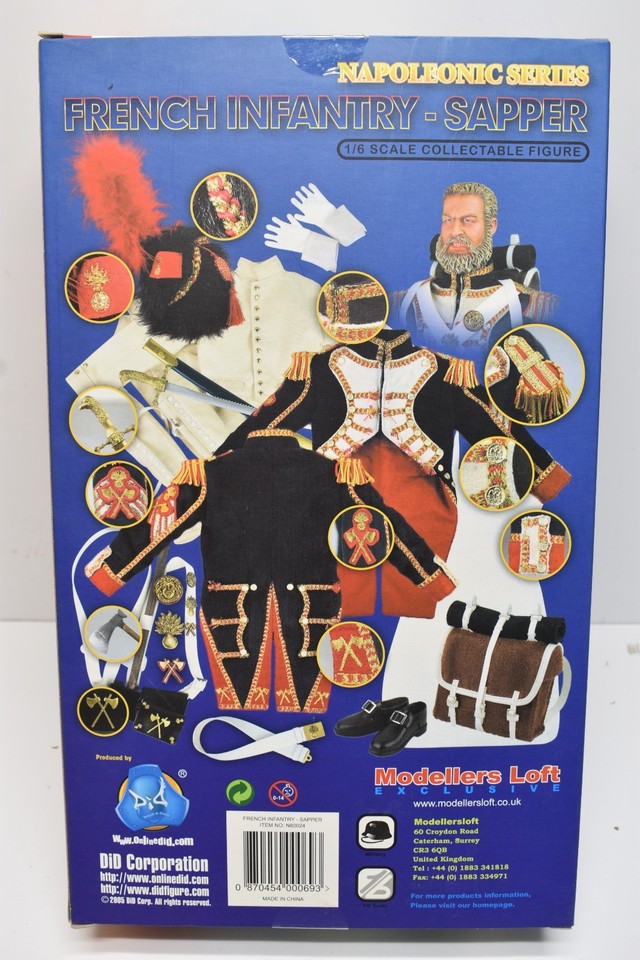 Carnot French Infantry Sapper Napoleonic Series DID Modellers Loft 1:6 ...