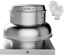 1400 CFM Upblast Roof Exhaust Fan - Direct Drive 20x20" Commercial/Industrial