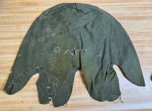 Issued & Worn Korean & Vietnam War Era U.S. ARMY OD OLIVE DRAB HELMET COVER