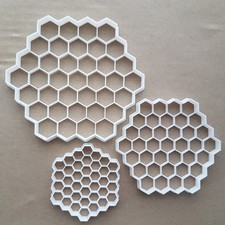 Honey Comb Bee Hexagon Shape Cookie Cutter Dough Biscuit Pastry Fondant Sharp