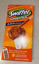 Swiffer CarpetFlick Refill Cleaning Cartridges 12 Pack + 5 Extra For 17