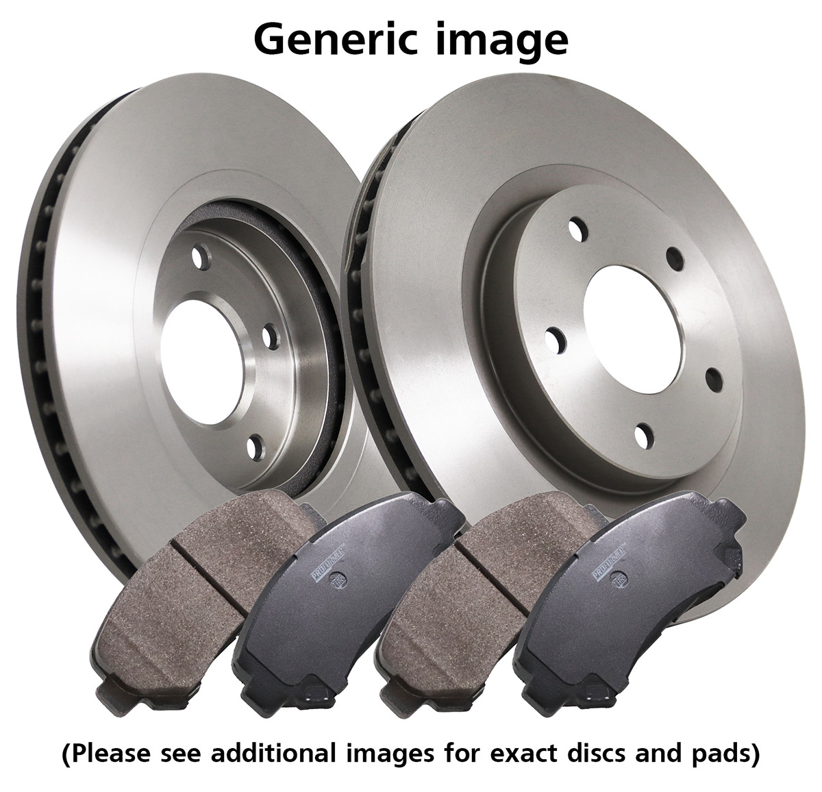 2x Vented Brake Discs and Pads fits VW PASSAT 3B3, 3B6 2.5D Front 00 to 05 312mm